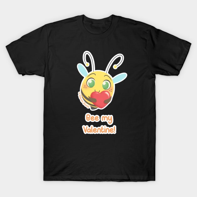 Chubbees - Bee my Valentine! T-Shirt by SilveryDreams